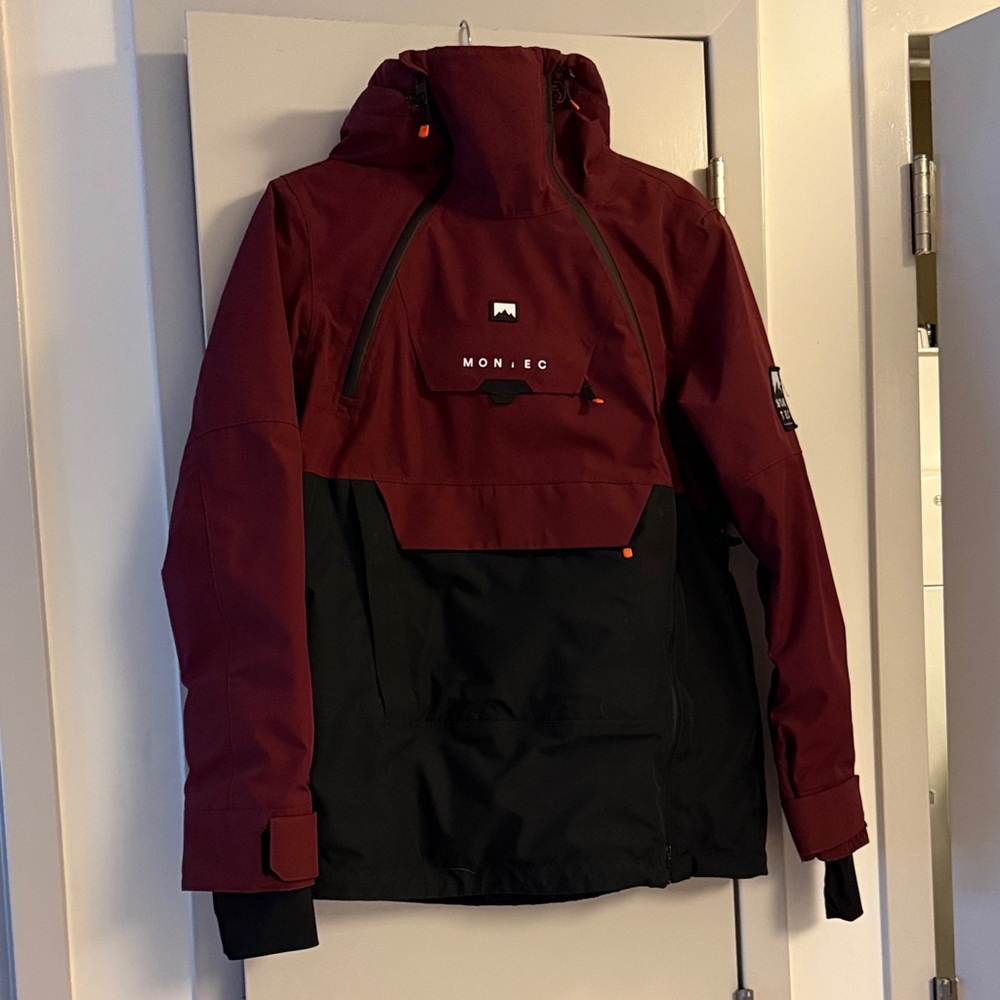 Montec Women's Burgundy and Black Ski Jacket